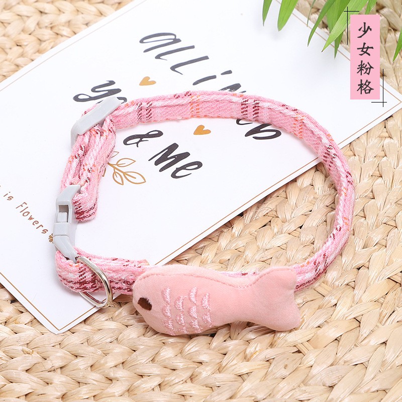 Pink Fish 1.0 Adjustable 20-27cm Pet Collar