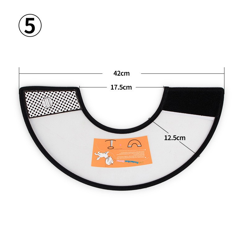 No. 5 Neck Circumference 20-30cm Anti Scratch Elizabeth Pet Ring