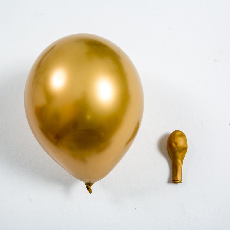 1.8 Grams 10 Inches 50 Gold Metallic Balloons Clearance