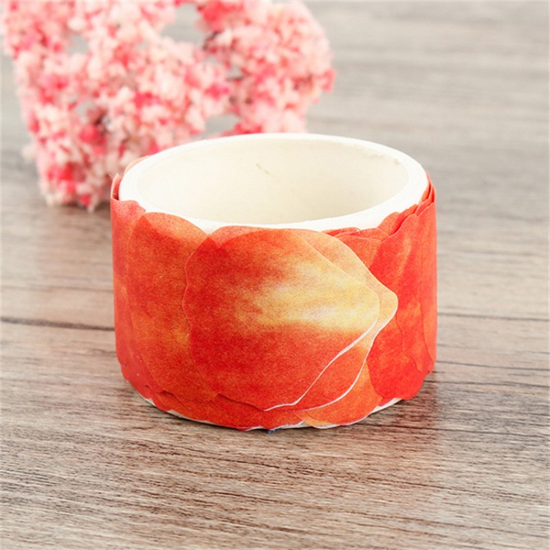 Small Orange Petals Cherry Blossom Petals Paper Tape