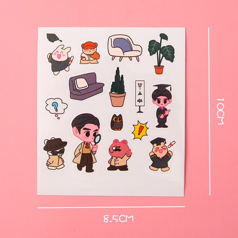 Pet Party Transparent Stickers Sheet