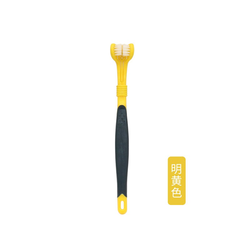 Yellow And Black175X24X15mm Pet Toothbrush Clearance