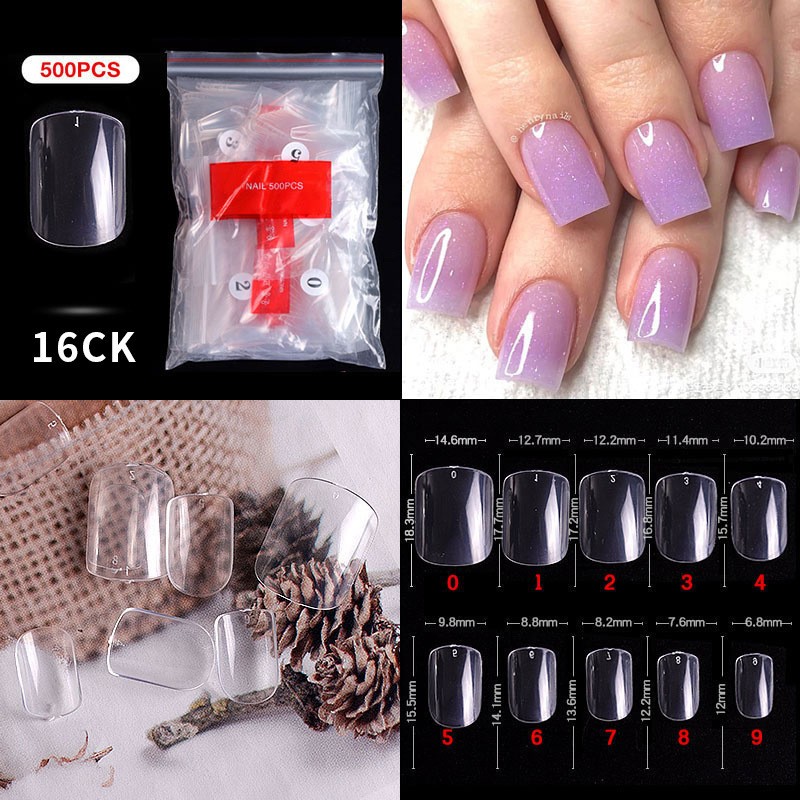 500 Pieces Of Bag Armor Piece 16# Faux Nails Clearance