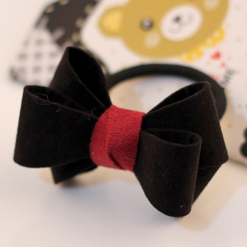 Solid Black Bow Hairband