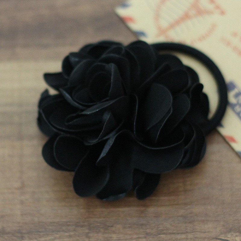 Black Large Rose Hairband