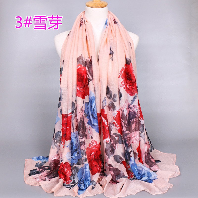 Snow bud Heavenly Garden Print Scarf