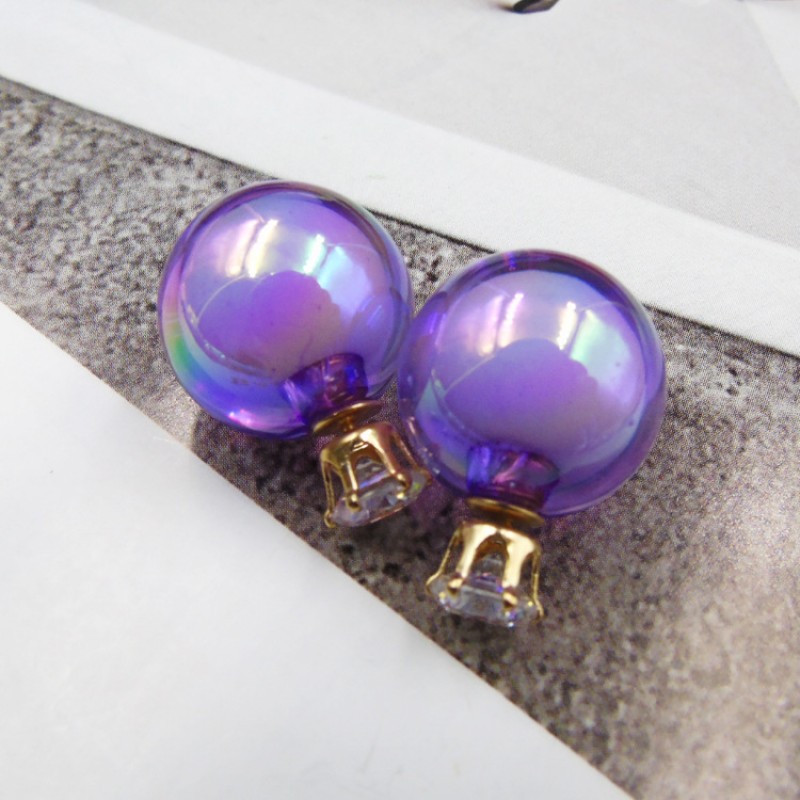 Pearlescent Purple Studs
