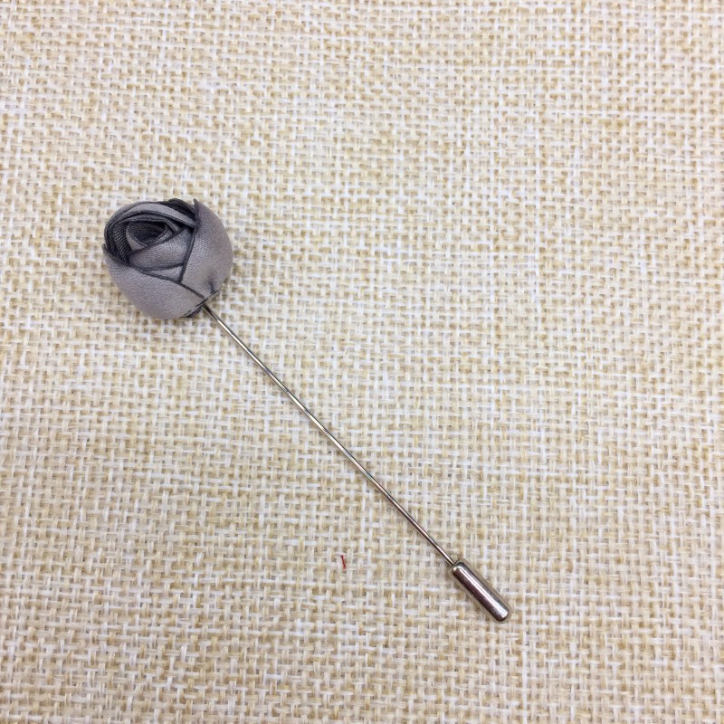 Gray Mini Rosie Scarf Pin 