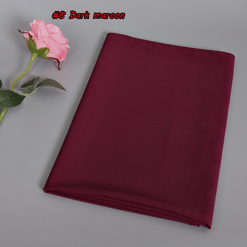 Deep Burgundy Thick Bubble Chiffon Scarf