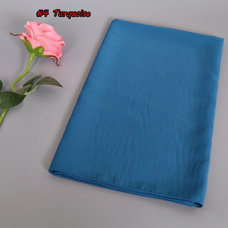 Deep Blue Thick Bubble Chiffon Scarf