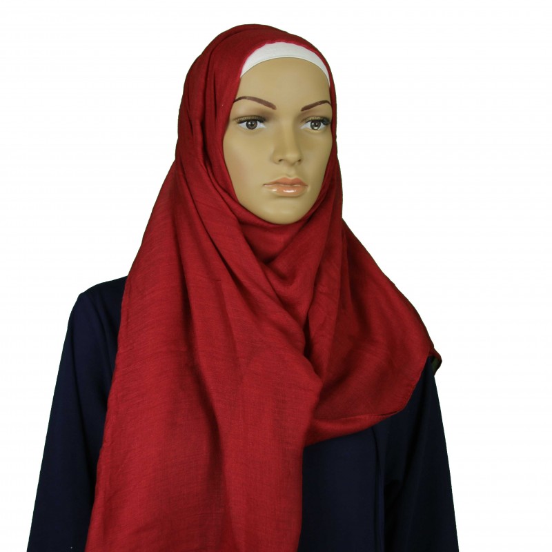 Wine Red Large Maxi Hijab