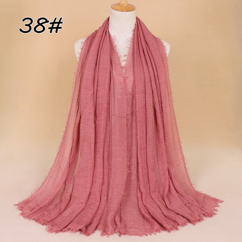 Leather Red Cotton Vogue Maxi Scarf