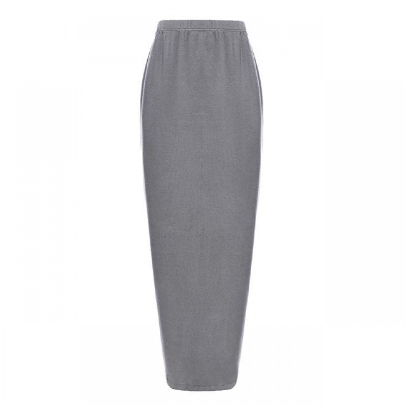 Grey Pencil Skirt S 