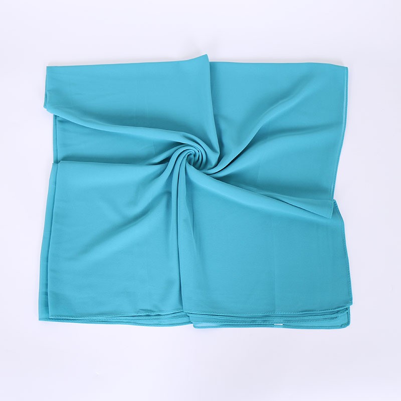 Ocean Pearl Chiffon Square Scarf