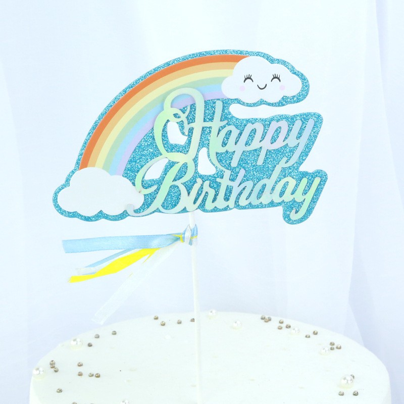 Blue Rainbow - 1 Pack Cake Topper