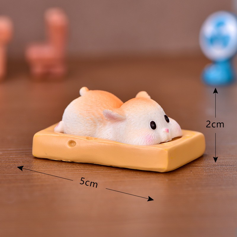 No 7 Cheese Rat Yellow Micro Landscape Miniature Craft Supplies Clearance