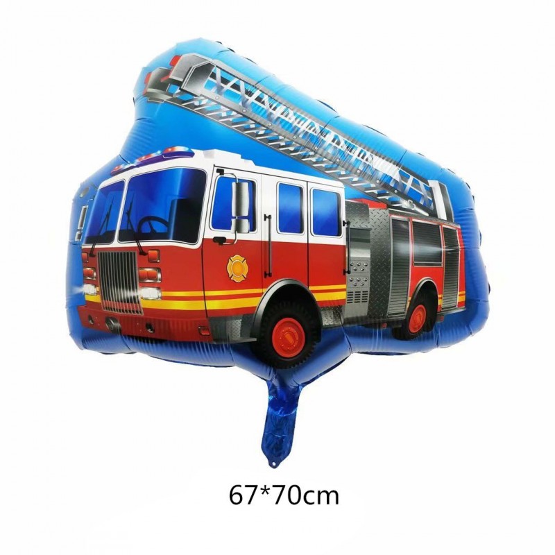 Fire Truck Foil Balloon
