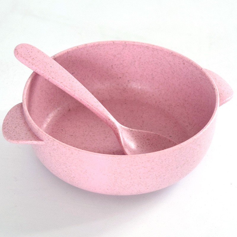 Pink Wheat Straw Bowl
