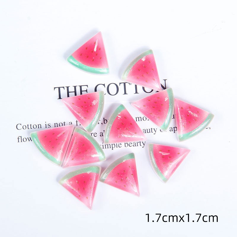 04#Watermelon Resin Accessories Crafts
