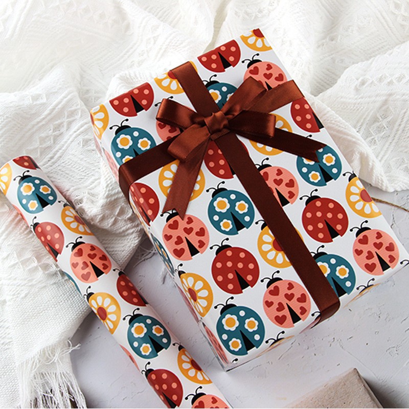 Ladybugs 50X70Cm A Piece Wrapping Paper
