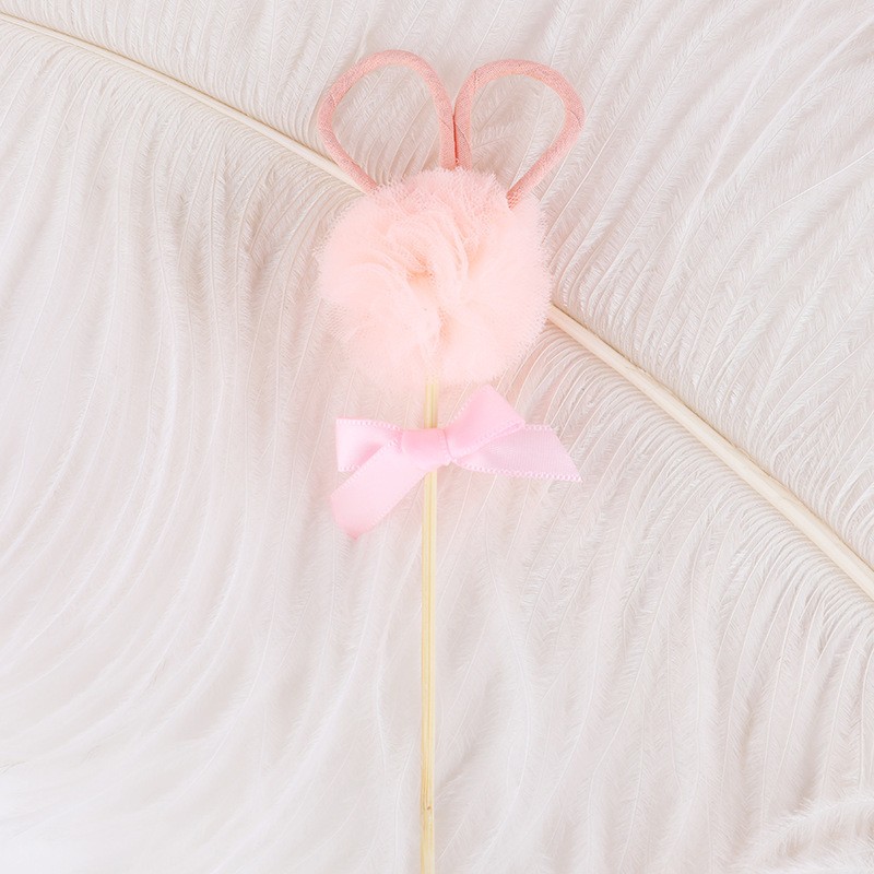 Mengmeng Hairball Rabbit Ears - Flesh Pink Cake Topper Clearance