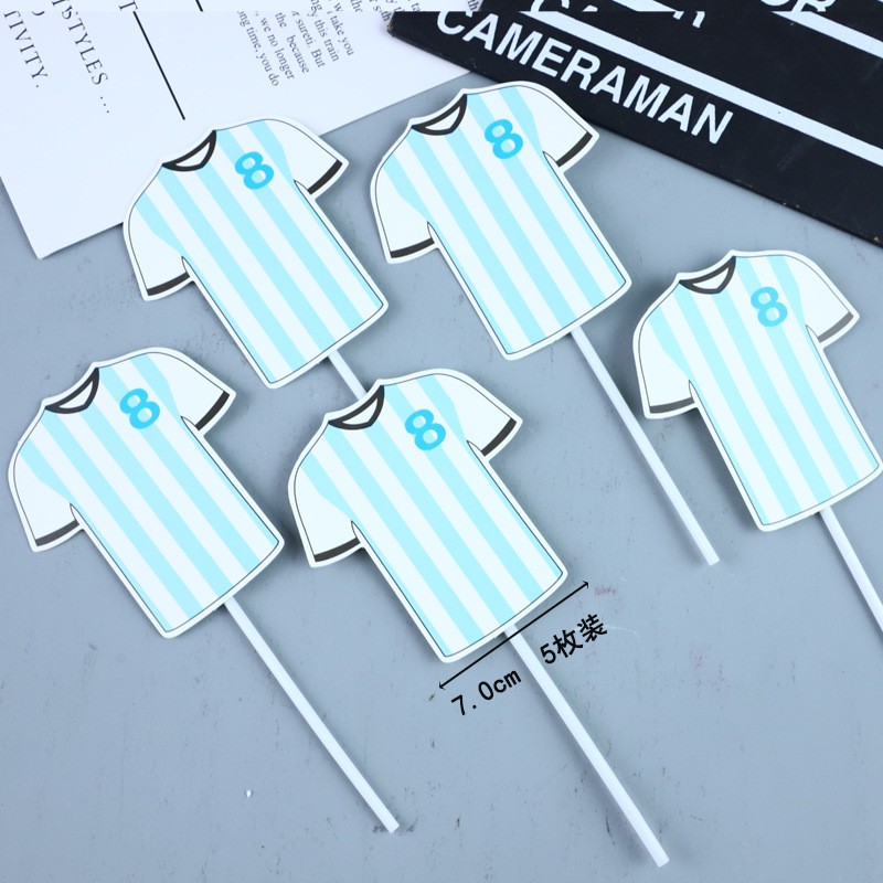 Jersey 5 Pieces Cake Topper