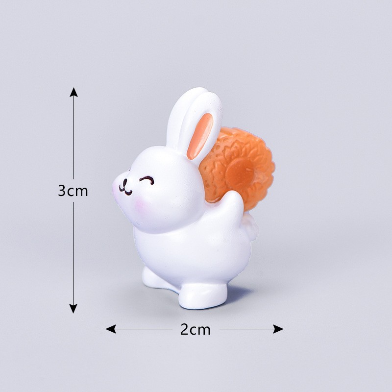 No 9 Back Mooncake White Rabbit Craft Miniatures Clearance