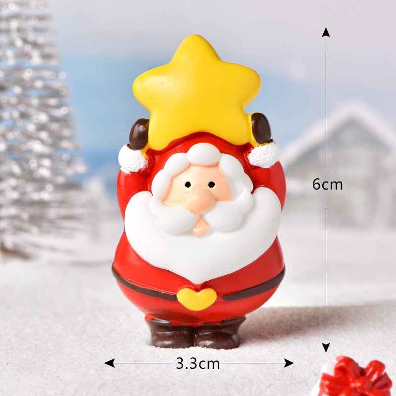 No 20 Stars Old Man Merry Christmas Micro Landscape Miniature Craft Supplies
