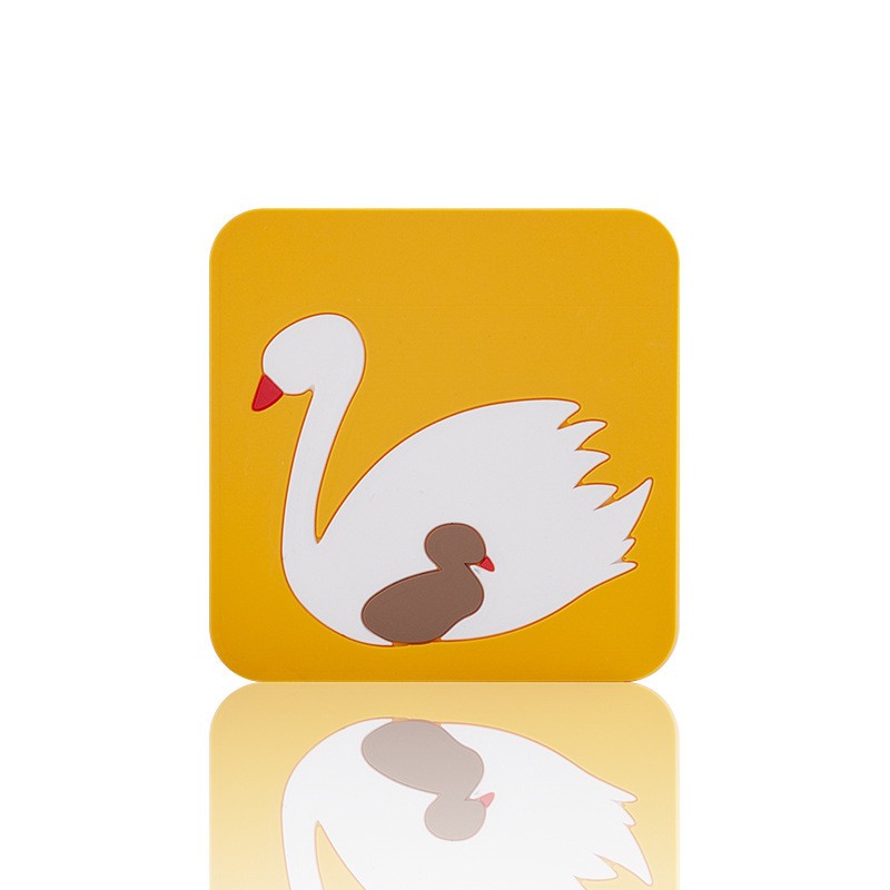 Square Swan Silicone Placemat