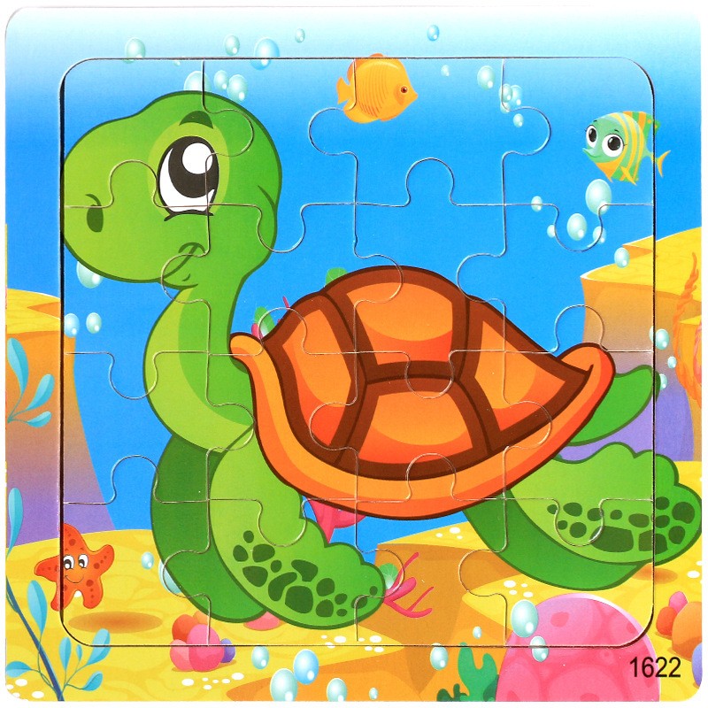 16 Pieces Of Turtle 19 Piece Childrens Puzzle