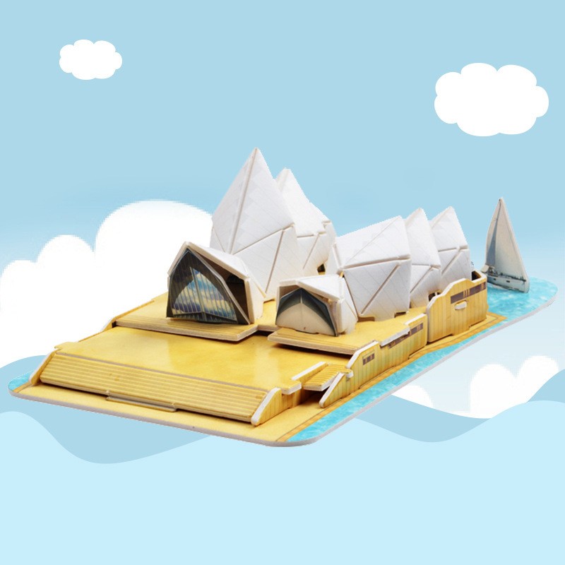 7# Opera House 3D Cardboard Puzzle