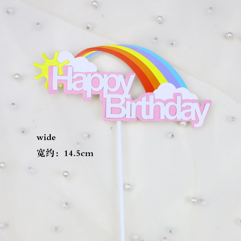 Pink Hp - Rainbow - 1 Pack Cake Topper