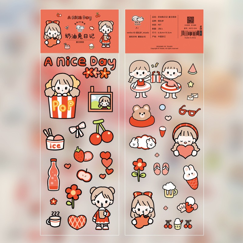 ful In Summer (2 Sheets) Sticker Sheet