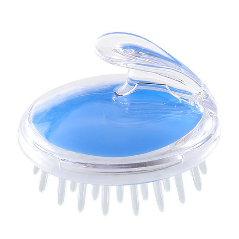 Blue Massage Shampoo Silicone Brush