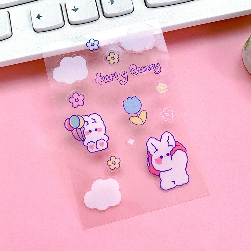 Balloon Bunny Sticker Sheet