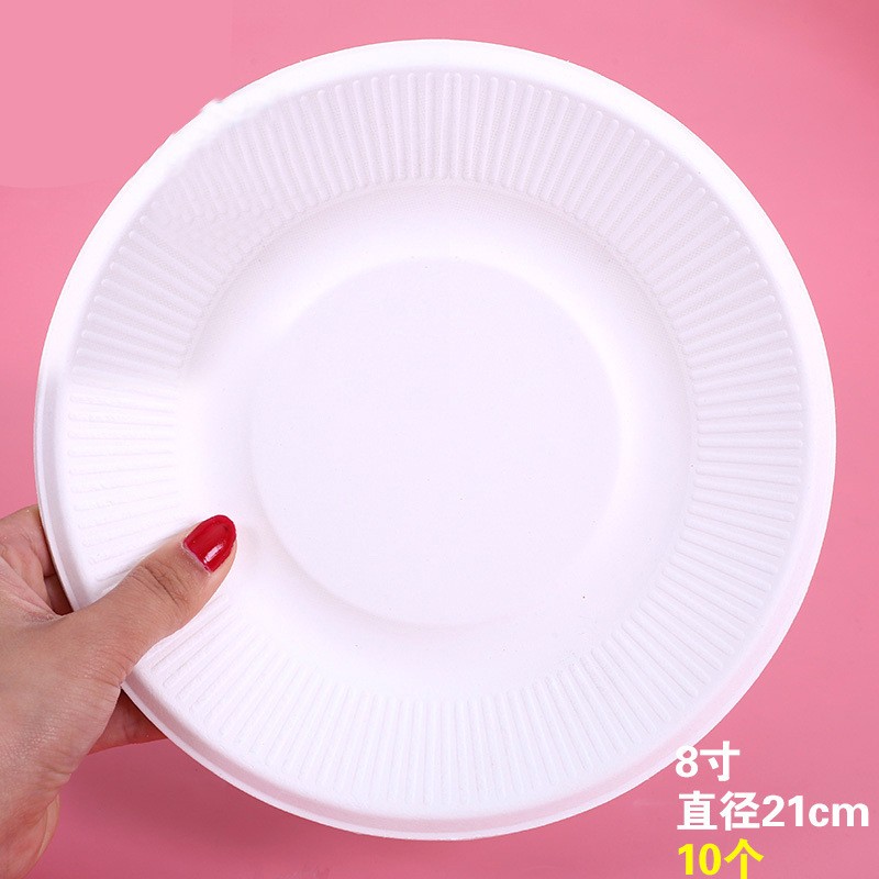 10 8 - Inch White Paper Trays Kids Craft Paper Plate Clearance