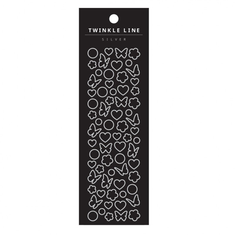 Butterfly Silver Edge Sticker Sheet Clearance