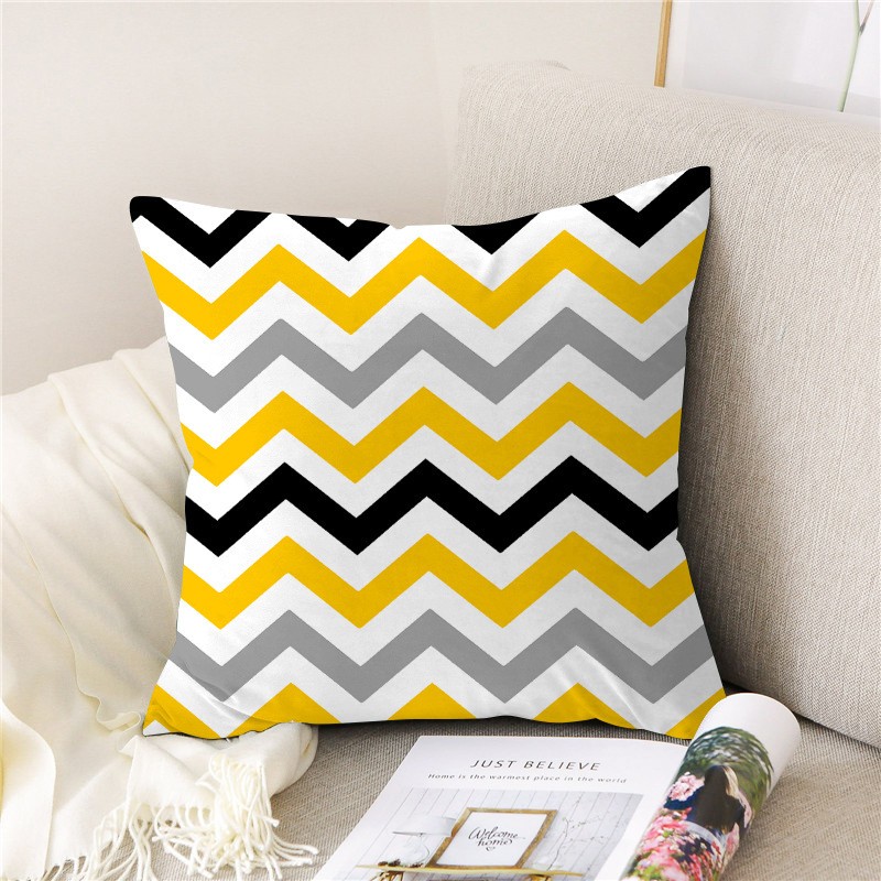 Tm001-9 (Small Waves)40 x 40Cm (A Single Pillowcase Does Not Contain A Core) Cushion Cover Clearance