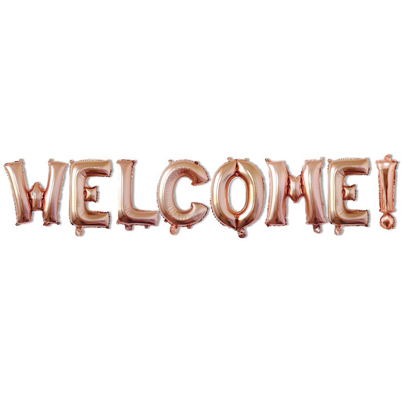 Rose Gold Welcome Foil Balloon Clearance