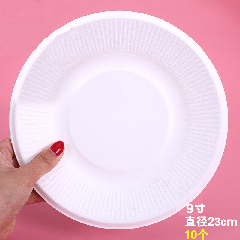 10 9 - Inch White Paper Trays Kids Craft Paper Plate Clearance