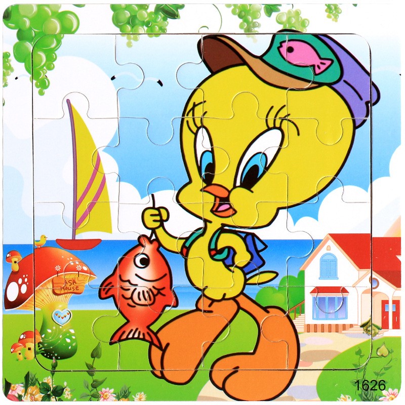 16 Pieces Duck Fishing 16 Piece Childrens Puzzle