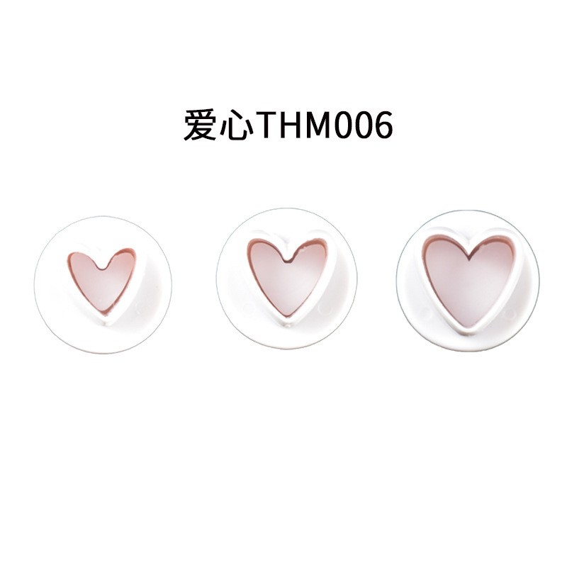 Love Thm006 Simple Geometric Figures Pressing Biscuit Mold