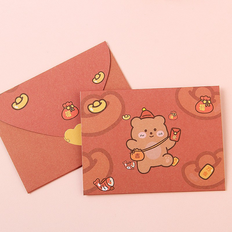 Lucky Bear Greeting Card