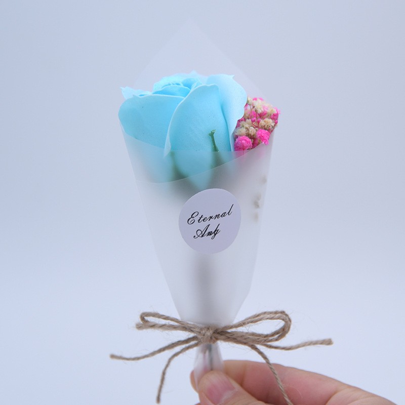 703 Soap Flower - Yongxing Sky Blue Floral Bouquet Clearance