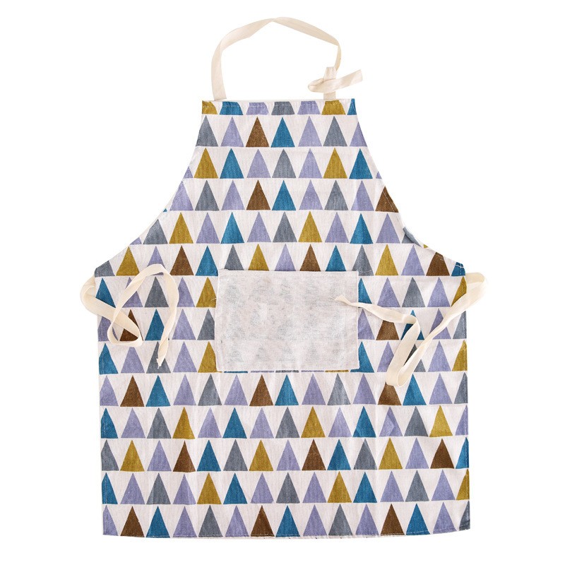 Triangle 70 x 58.5 Cotton Linen Apron