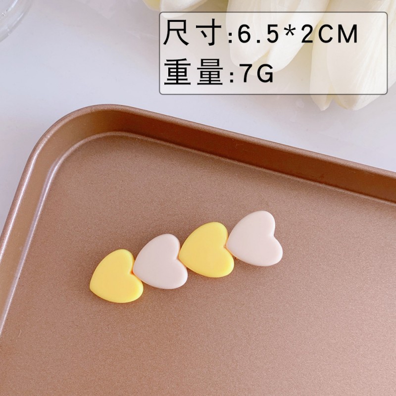 21# Yellow And Whitematching Love Hair Accessories Clearance