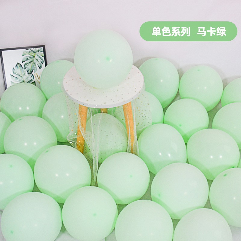 Macaron Green Single Balloon