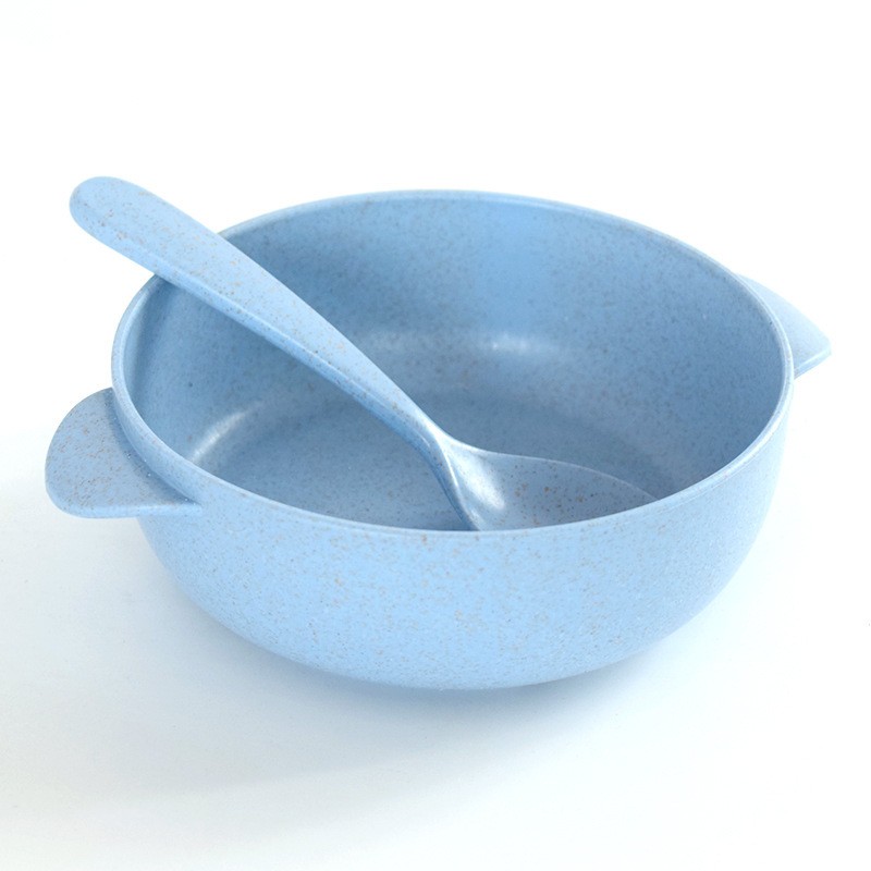 Blue Wheat Straw Bowl