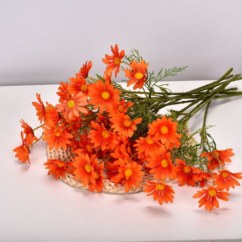 Orange Dutch Chrysanthemum Faux Flower