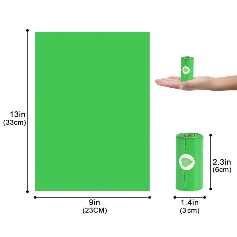 Green 4 Rolls In A Box Pet Poop Bags Clearance